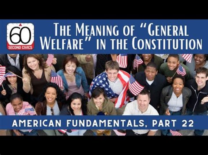 Constitution: Government to promote general welfare | News, Sports, Jobs