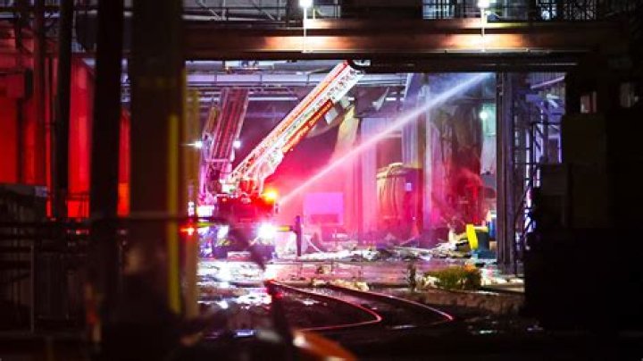 Explosion and fire injures 8 workers at Illinois soybean processing plant