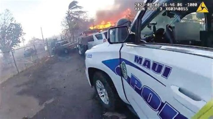 Partial bodycam footage of Lahaina fire released by police | News, Sports, Jobs
