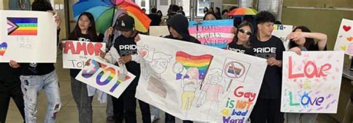 Protests erupted outside Los Angeles elementary school's Pride month assembly