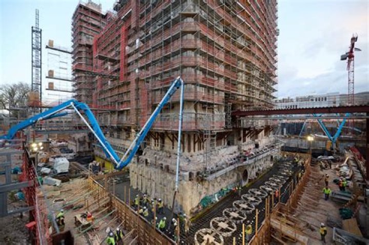 Temple Square renovation update: 1st base isolator installed