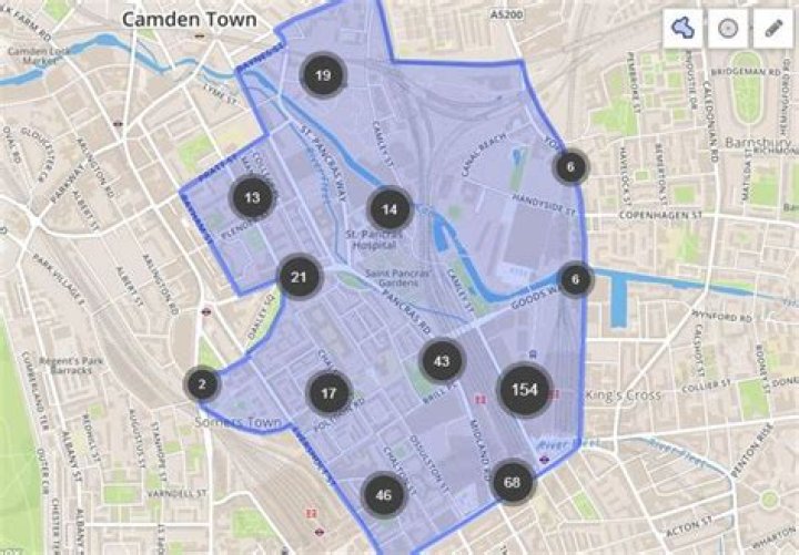 The most dangerous parts of Camden to live in according to police data